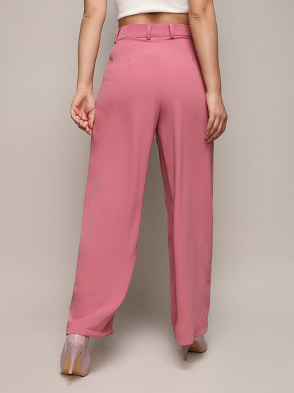 Straight Fit Tailored Trousers