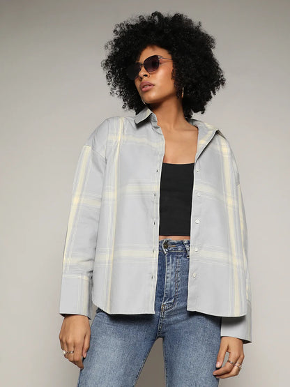 Tartan Plaid Boxy Shirt