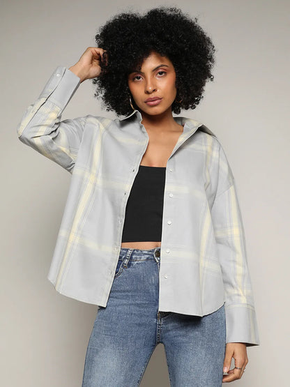 Tartan Plaid Boxy Shirt