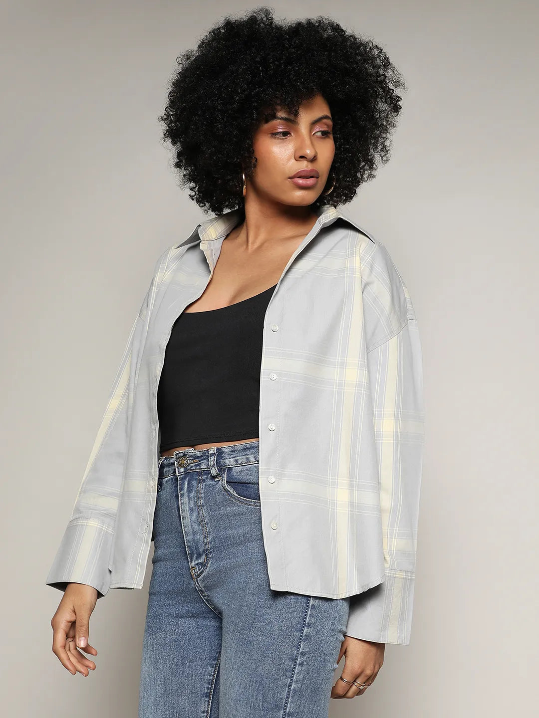 Tartan Plaid Boxy Shirt