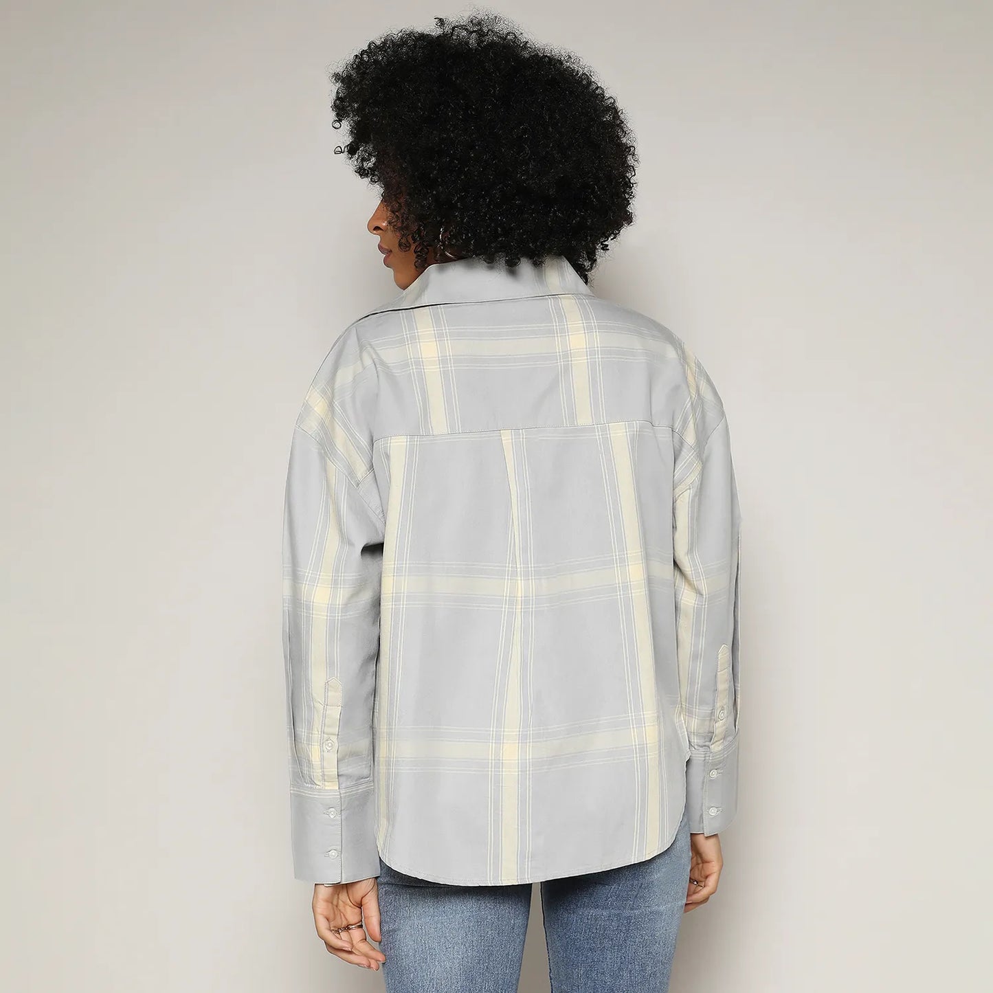 Maxi Graph Check Boxy Shirt