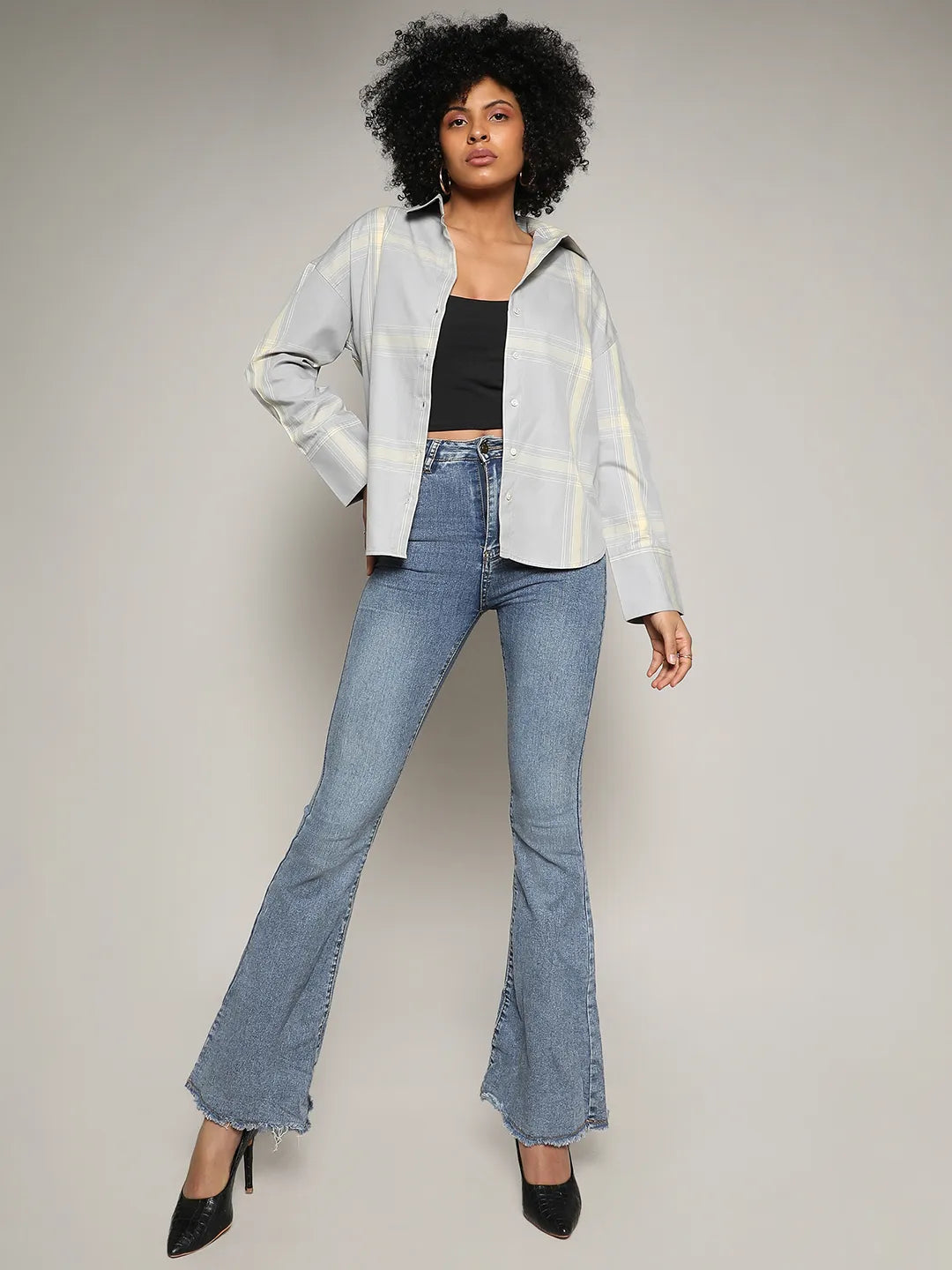 Tartan Plaid Boxy Shirt