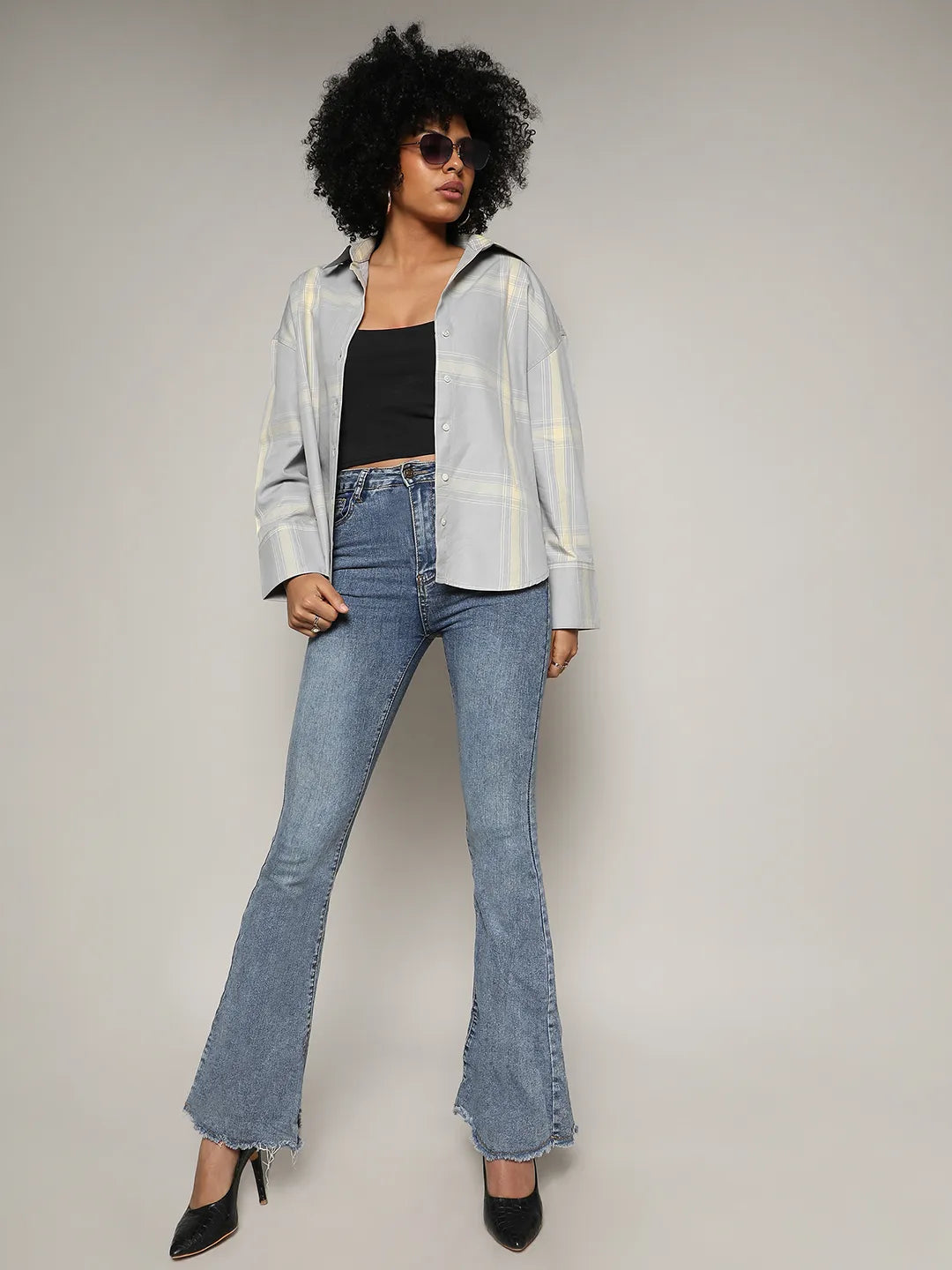 Tartan Plaid Boxy Shirt