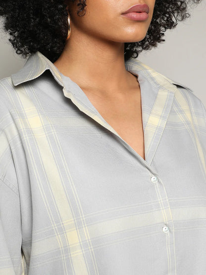 Tartan Plaid Boxy Shirt
