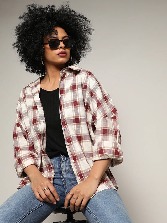 Tartan Plaid Boxy Shirt