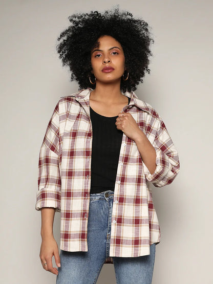 Tartan Plaid Boxy Shirt