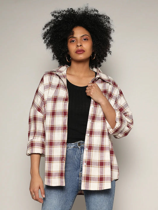Tartan Plaid Boxy Shirt