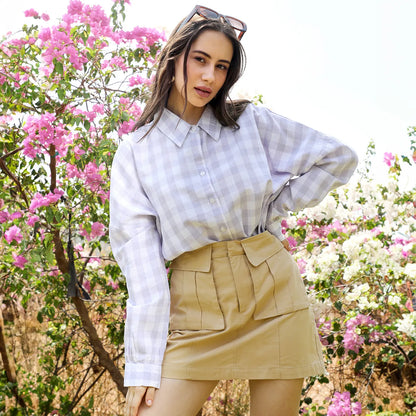 Tartan Plaid Boxy Shirt