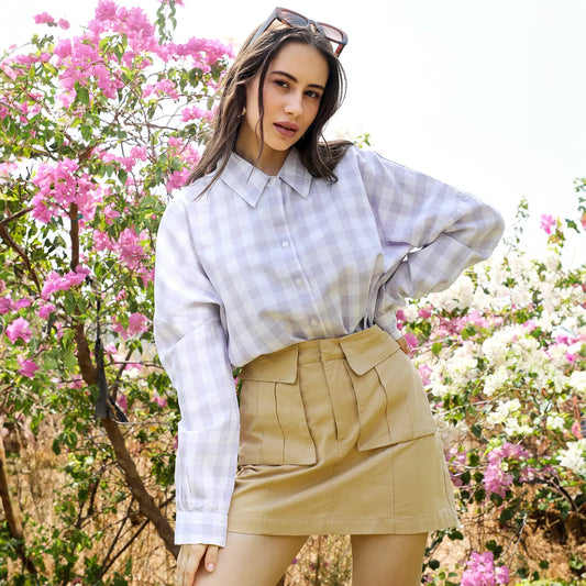 Tartan Plaid Boxy Shirt