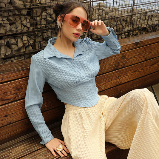Striped Piping Top