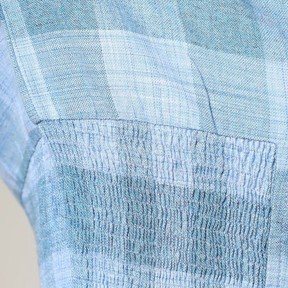 Buffallo Check Cinched Cropped Shirt