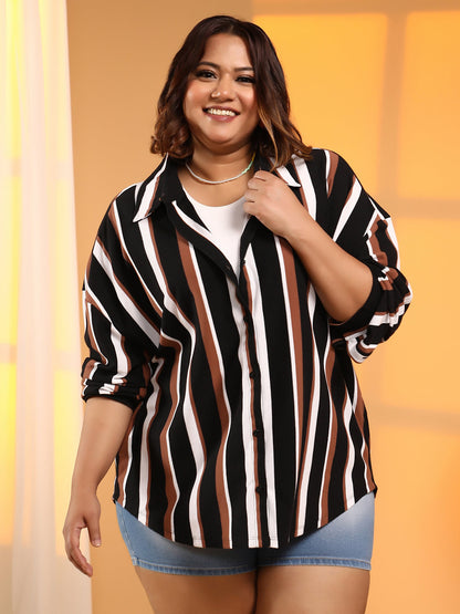 Striped Boxy Shirt
