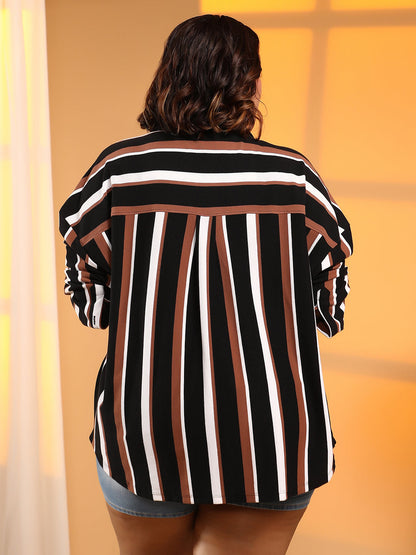 Striped Boxy Shirt