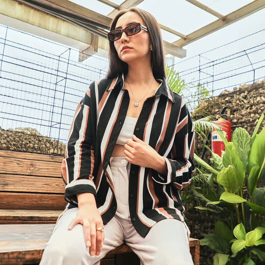 Striped Boxy Shirt