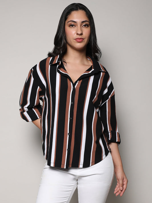 Striped Boxy Shirt