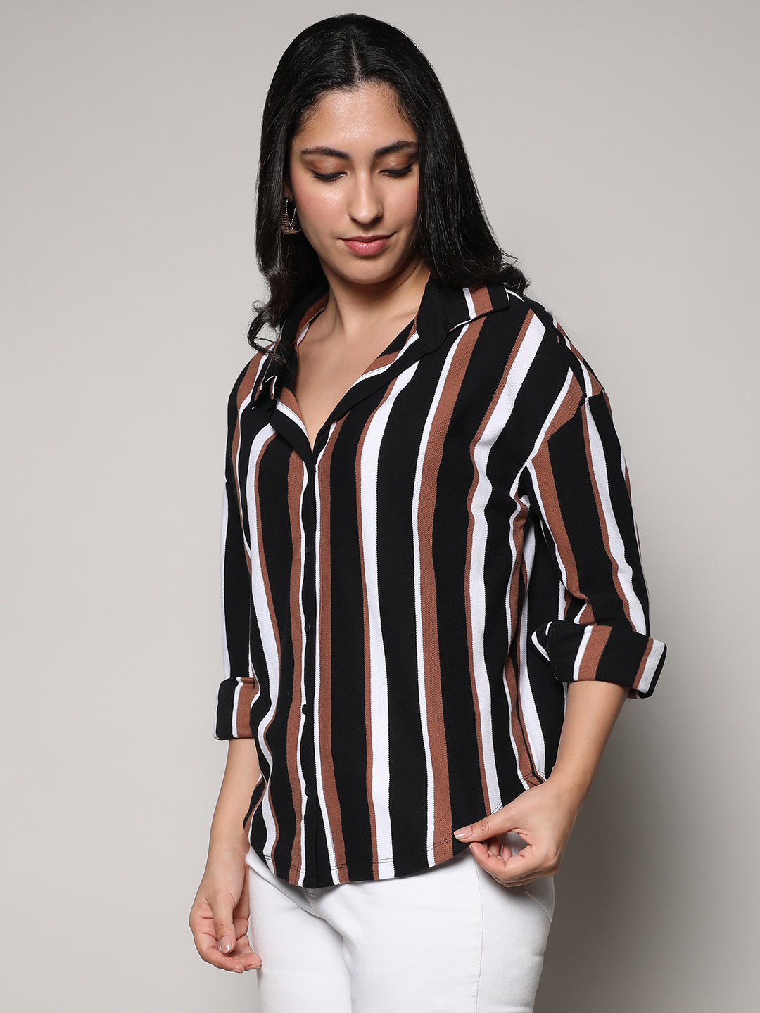 Striped Boxy Shirt