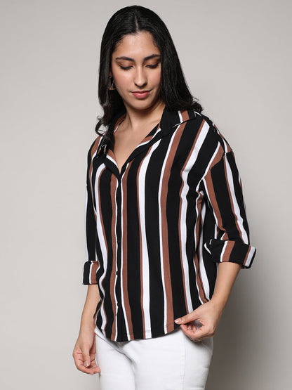 Striped Boxy Shirt