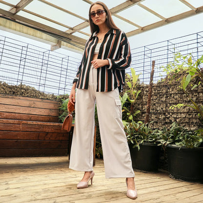 Striped Boxy Shirt
