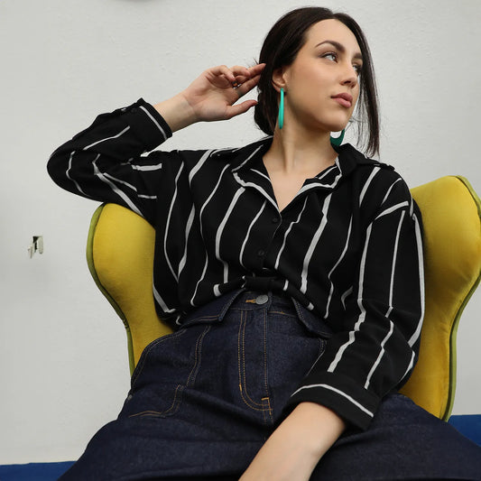 Striped Boxy Shirt