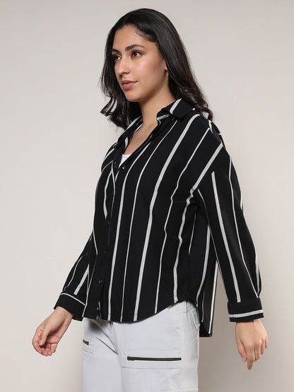 Striped Boxy Shirt