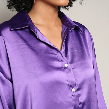 Boxy Satin Shirt