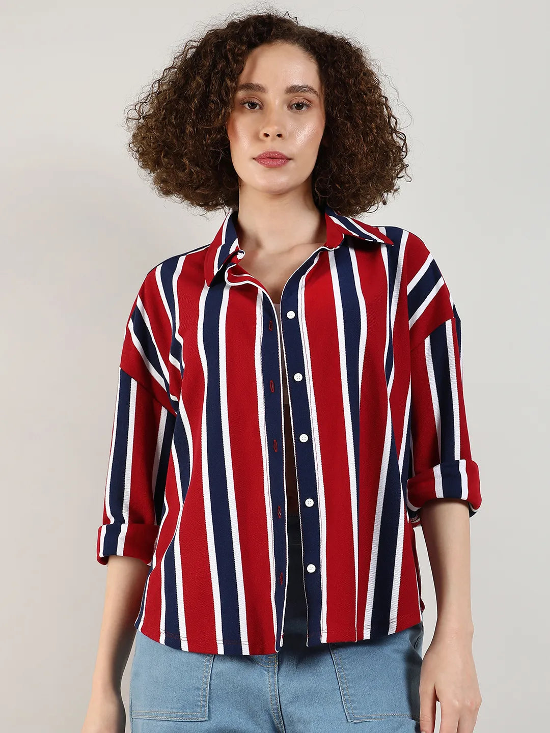 Striped Boxy Shirt