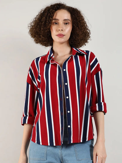 Striped Boxy Shirt