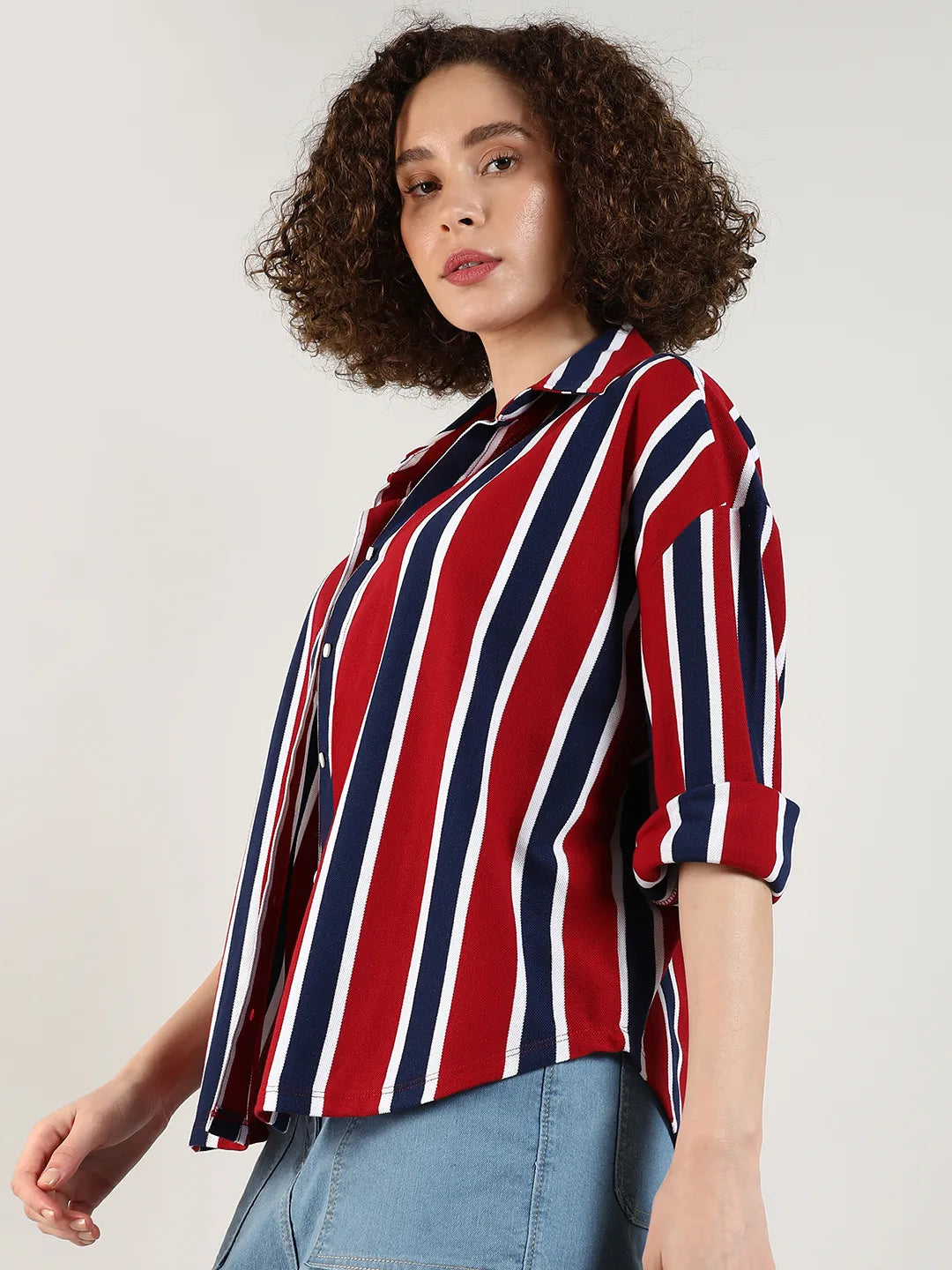 Striped Boxy Shirt