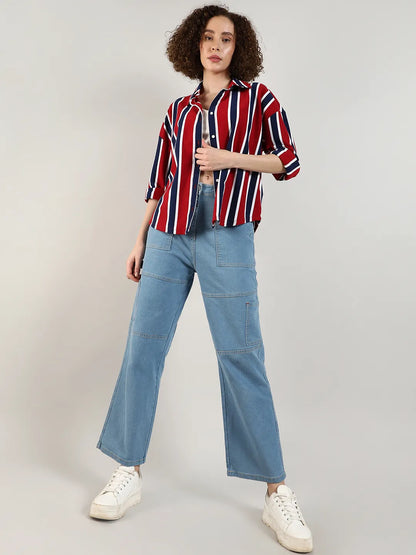 Striped Boxy Shirt