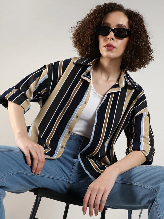 Striped Boxy Shirt