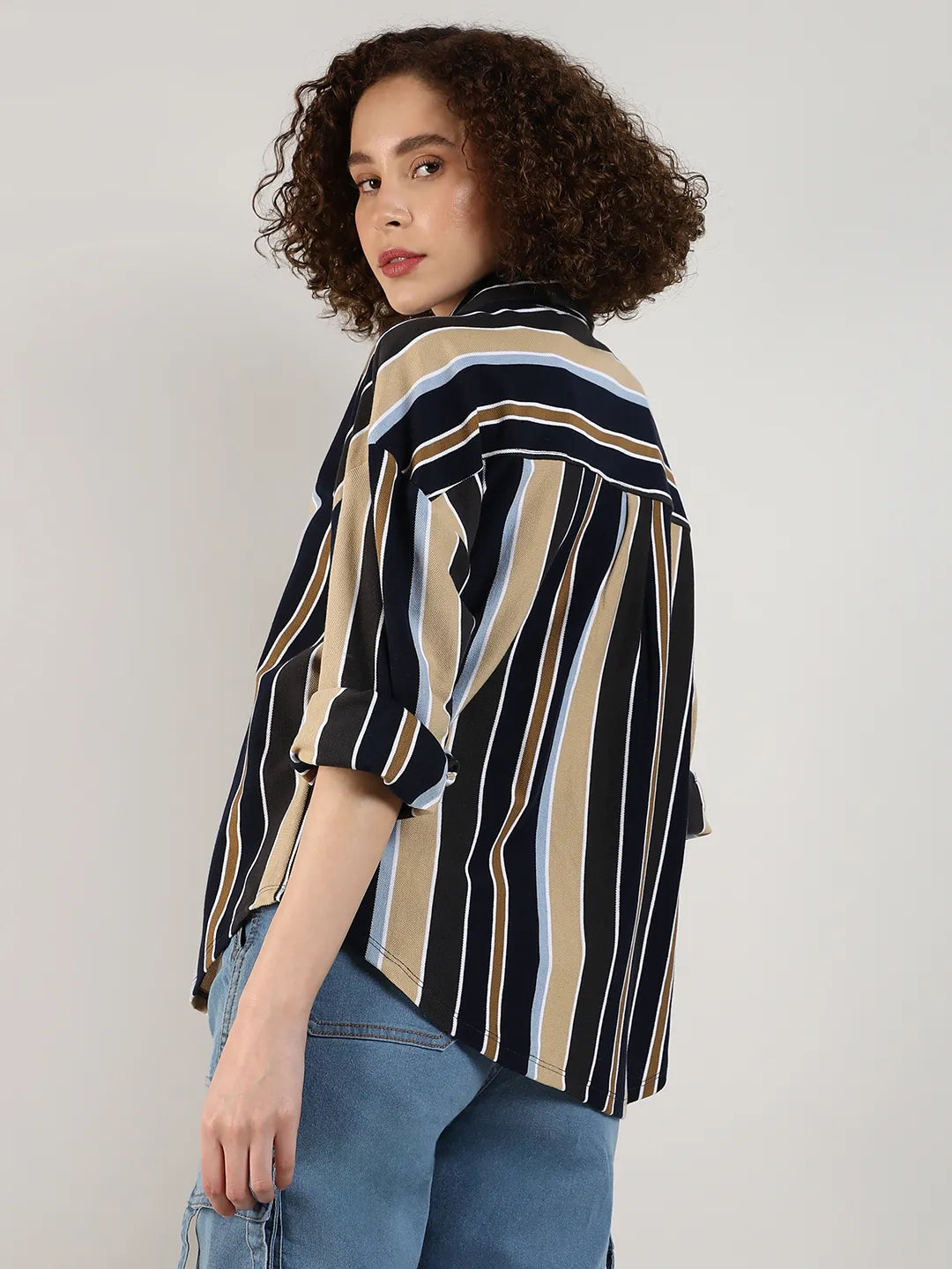 Striped Boxy Shirt