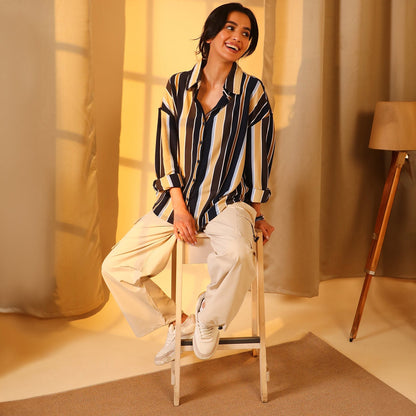 Striped Boxy Shirt