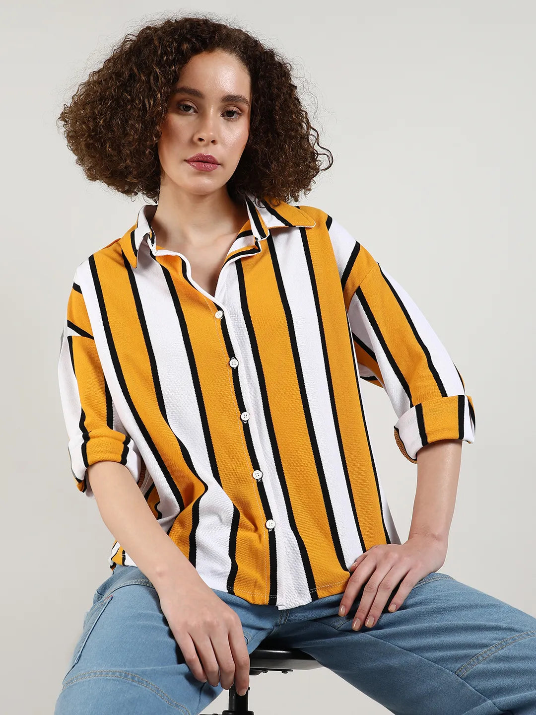 Striped Boxy Shirt