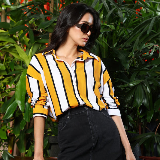 Striped Boxy Shirt