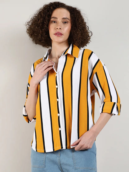 Striped Boxy Shirt