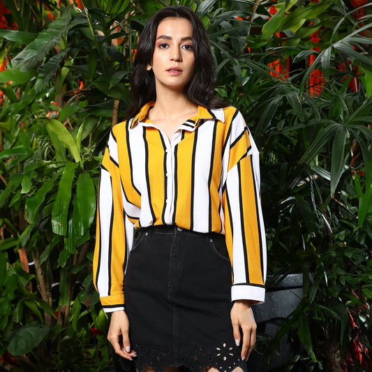 Striped Boxy Shirt
