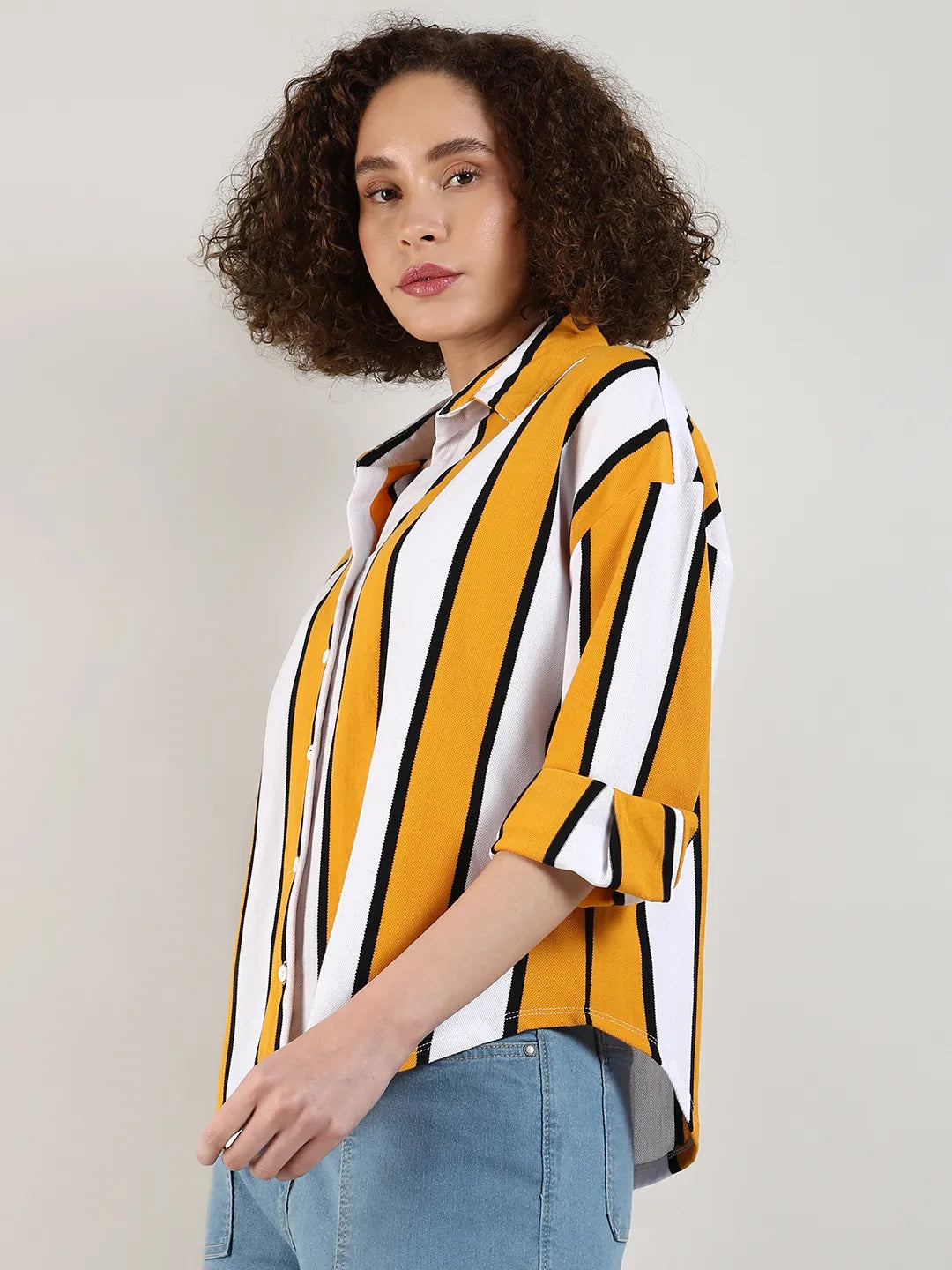 Striped Boxy Shirt