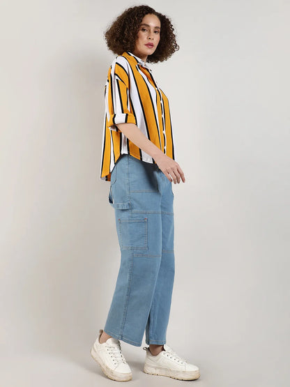 Striped Boxy Shirt