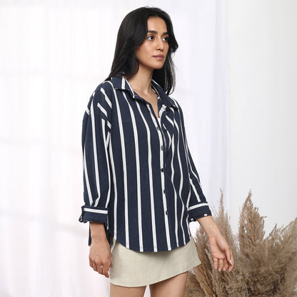 Striped Boxy Shirt
