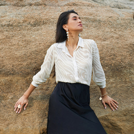 Textured Sheer Shirt