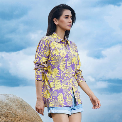 Contrast Foliage Shirt
