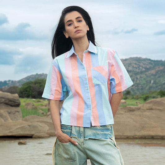 Striped Boxy Shirt