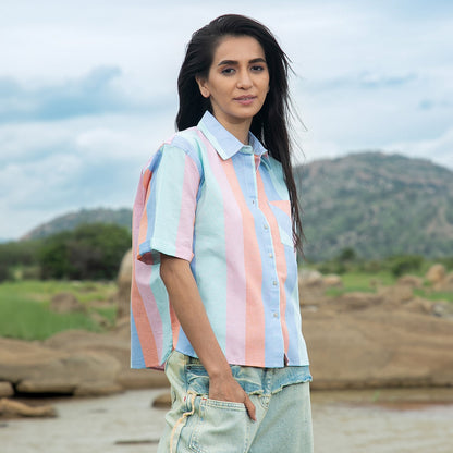 Striped Boxy Shirt