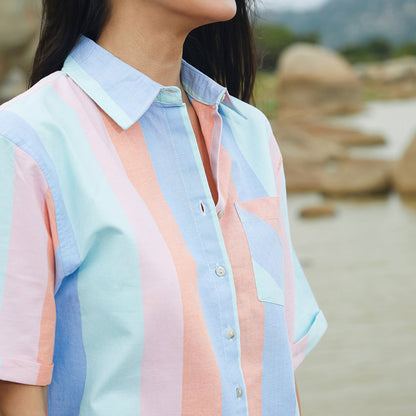 Striped Boxy Shirt