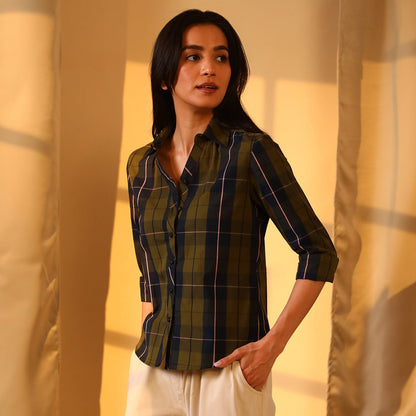 Tartan Plaid Boxy Shirt