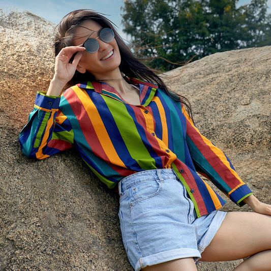 Balanced Striped Shirt
