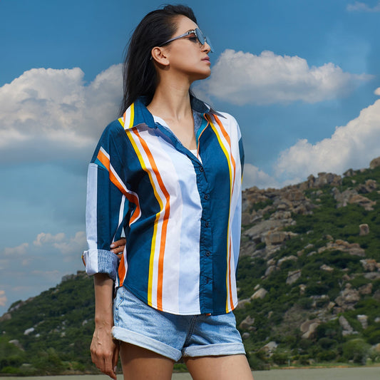 Barcode Striped Shirt