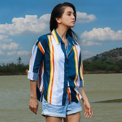 Barcode Striped Shirt