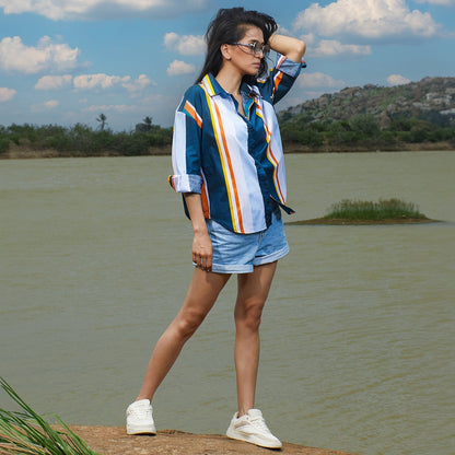 Barcode Striped Shirt