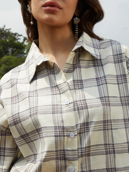Tartan Plaid Oversized Shirt